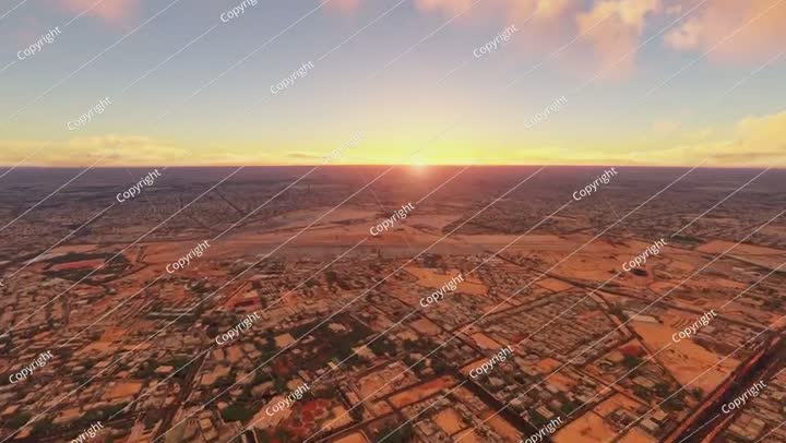 غروب الشمس من الرياض، المملكة العربية السعودية