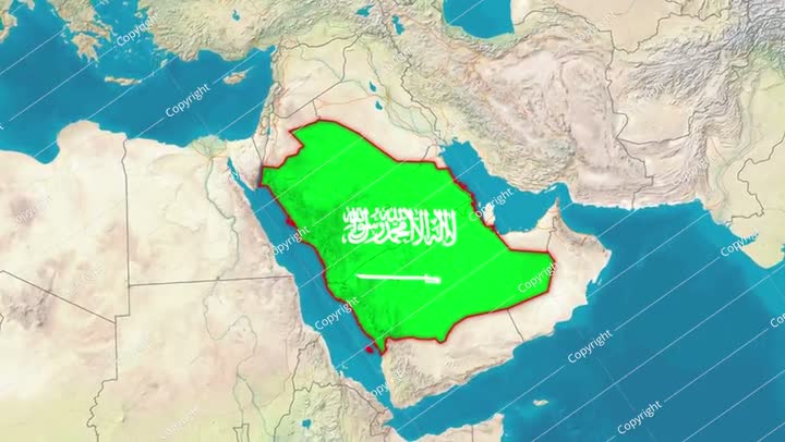 خريطة المملكة العربية السعودية تكبير، جغرافية المملكة العربية السعودية