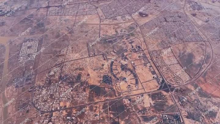 Aerial view of Tabuk. Saudi Arabia