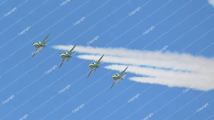 Royal Saudi Air Force Saudi Hawks aerobatic team at Athens Flying Week 2024