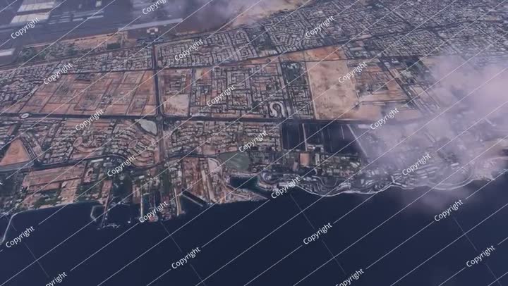 منظر جوي لساحة كورنيش جدة، المملكة العربية السعودية