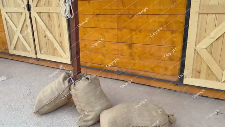 4K video of the Cowboy Event or Village in Riyadh Saudi Arabia