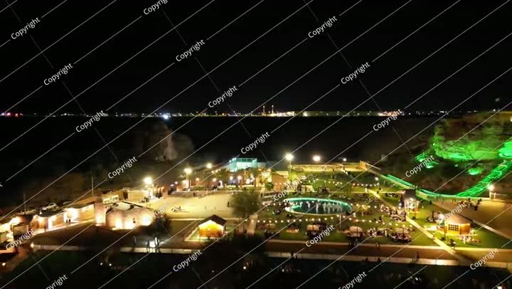 Night Drone Footage in Riyadh Saudi Arabia