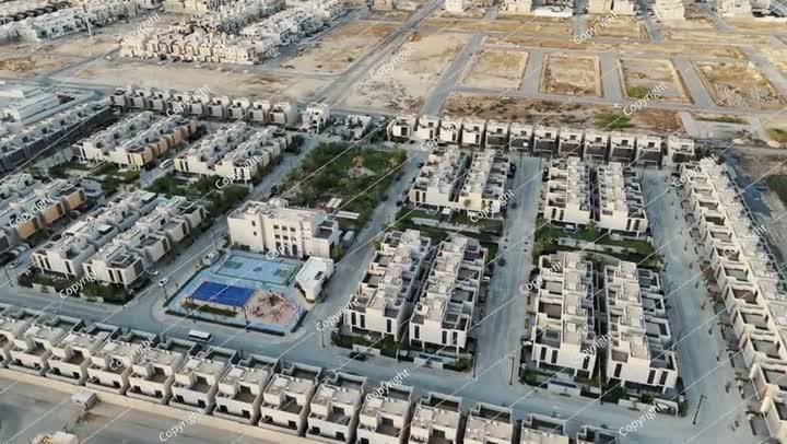 منظر جوي لمجمع سكني في المملكة العربية السعودية