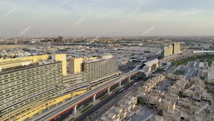 The modern subway line in Riyadh Saudi Arabia