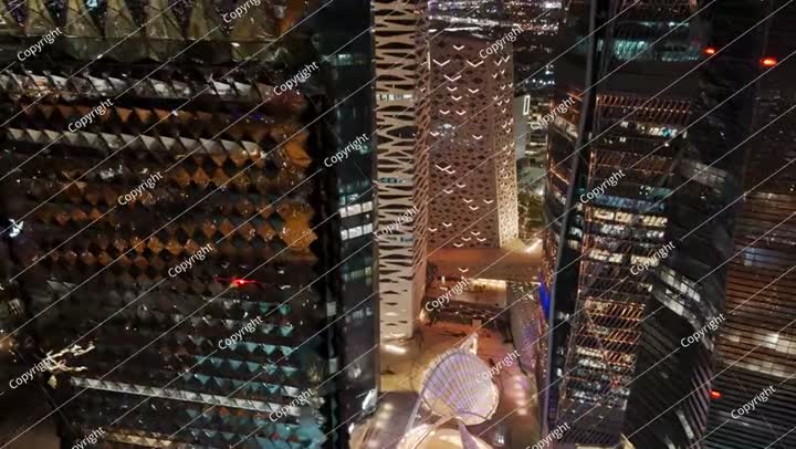 منظر مدينة الرياض ليلاً منظر جوي مذهل لعاصمة المملكة العربية السعودية