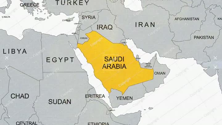 Saudi Arabia Breaking News Map