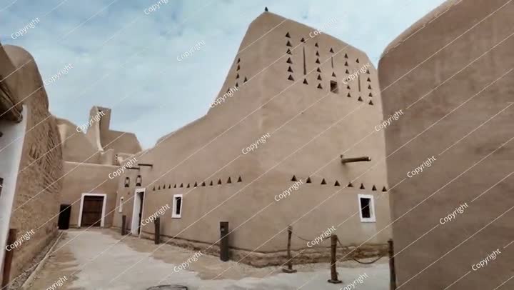 Diriyah, traditional mud-brick architecture illuminating Saudi Arabia's rich