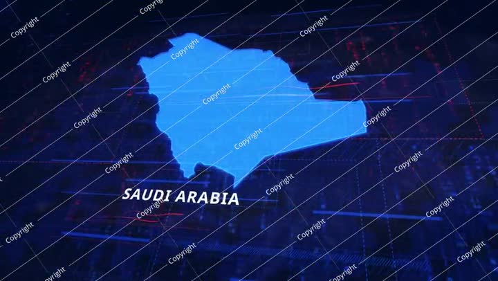 خريطة رقمية HUD للمملكة العربية السعودية