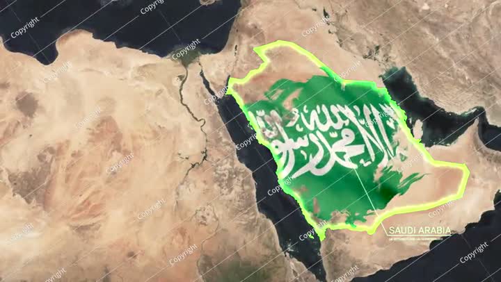 Saudi Arabia Intelligence Map - Label