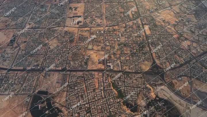 Aerial view of Diriyah. Saudi Arabia