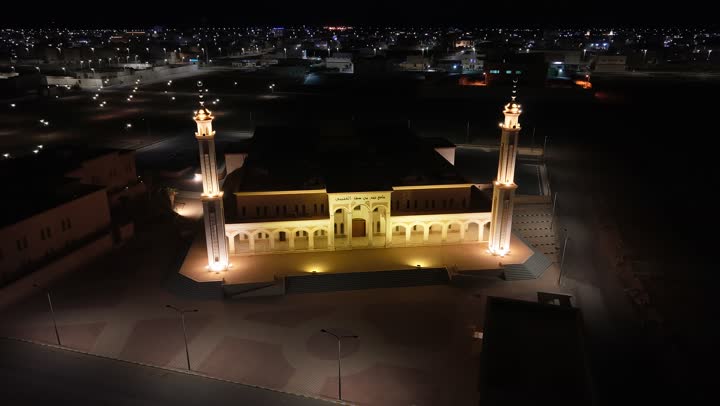 الفن الهندسي المعماري على الطراز القديم لمسجد نجر بن صقر العتيبي في طريف، مكان ومعلم ديني اسلامي في  المملكة  العربية السعودية، اماكن الصلاة والعبادة والتقرب إلى الله تعالى