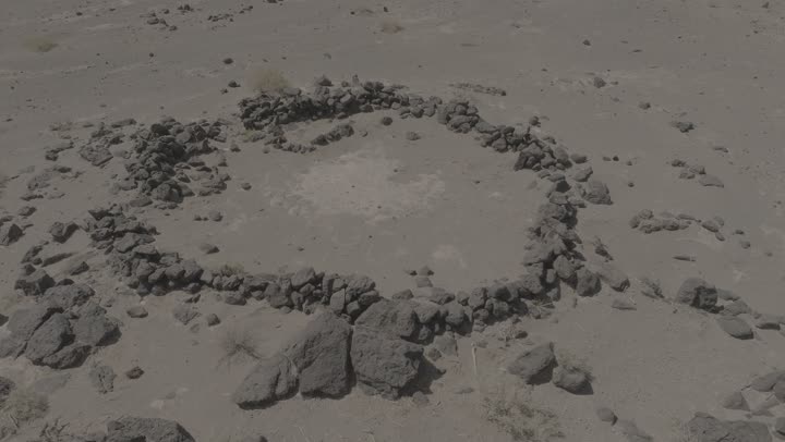 A rare and strange site, the black rock formations, located in the Harrah of Khaybar northeast of Medina, the history of the earth in the language of rocks and lava.