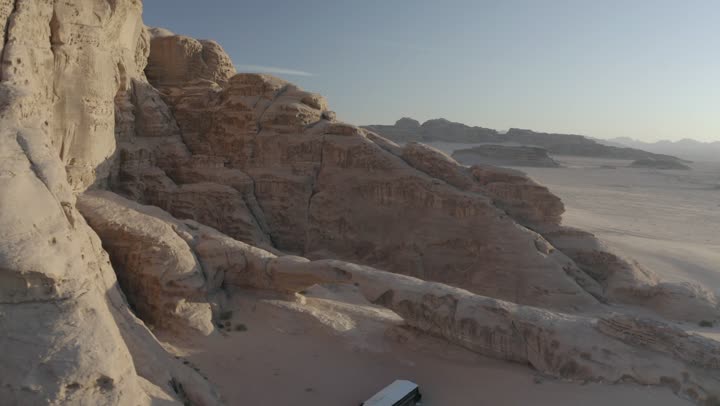 Historical and archaeological tourist sites, desert and mountainous nature, natural rock formations in Madain Saleh in Al-Ula Governorate in the Kingdom of Saudi Arabia, drone photography of the mountains and rock formations in Al-Ula Governorate.