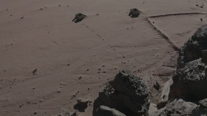 Historical archaeological tourist landmarks, desert and mountainous nature, natural rock formations in Al-Ula's Madain Saleh in the Kingdom of Saudi Arabia, drone photography of the mountains and rock formations in Al-Ula.