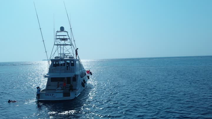 The crashing waves in the waters of the Red Sea in the Kingdom of Saudi Arabia, famous tourist areas, enjoying the coastal beaches, the calm sea waves, the well-known coastal places and tourist attractions, aerial drone photography of ship movements in the Red Sea, the distinctive natural landscapes.