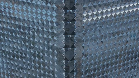 الفن الهندسي المعماري للأبراج المالية والمنشآت الاقتصادية في العاصمة، النمو والتطور العمراني لناطحات السحاب في المملكة العربية السعودية،  تصوير درون جوي لمركز الملك عبد الله المالي "كافد" وقت شروق الشمس ، معالم الرياض المشهورة