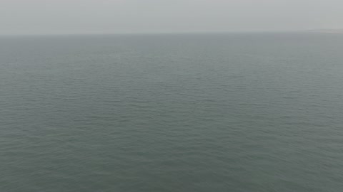 Famous tourist attractions in the Kingdom of Saudi Arabia, a photo taken from inside the water at the Corniche Lake in Khobar, the waterfront on the Red Sea coast.