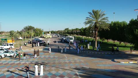 Celebrations and festivals in the Kingdom of Saudi Arabia, the celebration of the Saudi National Day on September 23, bringing people together and holding festive events in Prince Fahd bin Sultan Park, parks, gardens, and public places, happy holidays and national occasions.