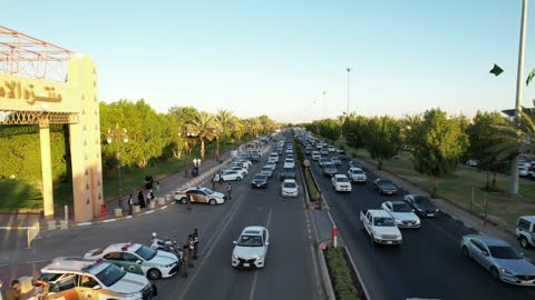 احتفالات ومهرجانات في المملكة العربية السعودية, الاحتفال بذكرى اليوم الوطني السعودي 23 سبتمبر، تجمع الناس واقامة فعاليات احتفالية في ممتزه الامير فهد بن سلطان، المنتزهات والحدائق والأماكن العامة , الأعياد والمناسبات الوطنية السعيدة