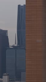 الأبراج وناطحات السحاب في المملكة العربية السعودية، الفن الهندسي المعماري للمنشآت المالية في مدينة الرياض، تصوير درون لمركز الملك عبد الله المالي (كافد)، معالم الرياض المشهورة, أبراج الملك عبد الله المالية, أكبر المشاريع الاقتصادية في المملكة