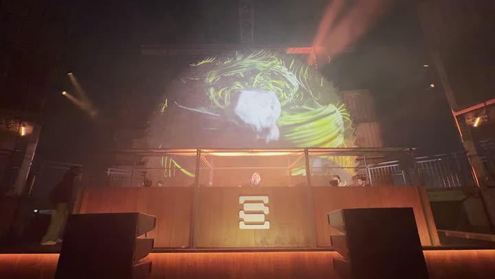 Riyadh Season event, Soundstorm Middle Beast Festival in the Banban area of Riyadh, December 13, 2025, in the Kingdom of Saudi Arabia, featuring a DJ artist performing at the global music and art concert, electronic projector screen, a modern artistic musical entertainment experience.