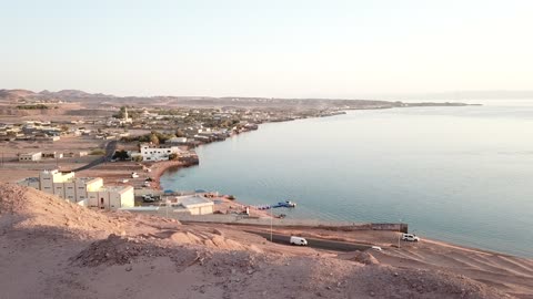 Tourist attractions in the Kingdom of Saudi Arabia, Haql Beach in the city of Tabuk, the waterfront in Tabuk, landmarks of Tabuk, natural scenery.