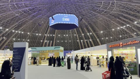 Famous cultural landmarks and tourist attractions, the International Book Fair in Jeddah on December 16, 2025, visitor interaction from various age groups, exhibitions in the Kingdom of Saudi Arabia, enjoying time buying useful novels for learning and culture, attracting and drawing tourists from around the world, events of the Riyadh Season.