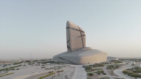 الأنشطة الترفيهية والثقافية والتعليمية، منارة ثقافية ومعالم سياحية مشهورة في المملكة العربية السعودية, مبنى متحف اثراء العالمي بالمنطقة الشرقية في الدمام، مركز الملك عبد العزيز الثقافي في مدينة الظهران في وقت النهار