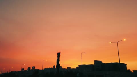 Sunrise in the city of Riyadh in the Kingdom of Saudi Arabia, architectural engineering art in Saudi Arabia, towers and skyscrapers, famous landmarks of Riyadh, tourism in Saudi Arabia.