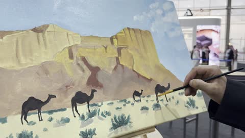 الرسم بالريشة "صُنع في السعودية 2025"، حدث صناعي بارز يهدف إلى تعزيز المنتجات والخدمات الوطنية السعودية، إبراز جودة وتنوع الصناعات الوطنية وابتكاراتها، يحمل المعرض شعار "نصنع التمكين"، هيئة تنمية الصادرات السعودية، 2025 في مركز الرياض للمعارض والمؤتمرات