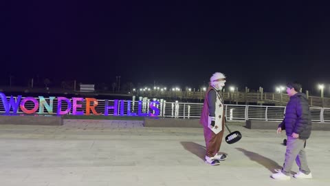 Innovative interactive light shows for families and visitors, animated cartoon characters with an artistic moving appearance, various entertainment and educational activities, events of the Wonders Hills Festival 2025 in Jubail Industrial City in the Eastern Province, a tourist destination for families and visitors.