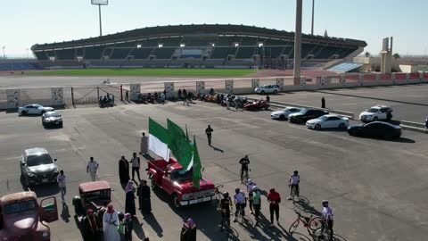 الاهتمام بالرياضة والنشاط الترفيهي المسلي, تصوير درون لملعب الجوهرة في مدينة الملك عبدالله الرياضية في جدة, وجهة رياضية عالمية لاستضافة كأس العالم، الفن الهندسي المعماري الحديث