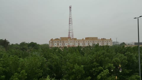 منخفض جوي، امطار شتوية، أماكن ومناطق السياحة في المملكه العربية السعودية، تصوير درون للسيل في مدينة تبوك , تجمع مياه الأمطار وسط المنطقة, معالم سياحية مشهورة