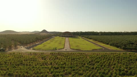 Agriculture in Saudi Arabia, the Tabuk region is the most important agricultural area in the Kingdom of Saudi Arabia, a depiction of a large and productive agricultural field, achieving local food security, large agricultural companies.