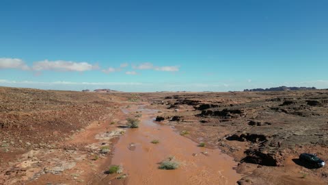 Spring and eye water in Mount Tabuk, the flow of the torrent after heavy rain, the Shaq waterfall in the west of Tabuk city in the Kingdom of Saudi Arabia, the mountain, desert, and coast, nature in Tabuk.