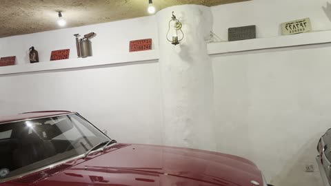 The car museum in the heritage village in the city of Dammam on December 29, 2025, the Global Village in Dammam, Saudi architectural heritage, a prominent cultural and tourist destination in the Kingdom of Saudi Arabia, a heritage event with an authentic popular character.