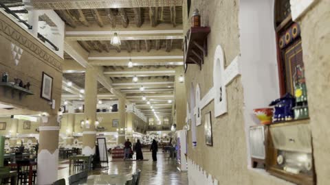 The popular village in the city of Dammam on December 29, 2025, the Global Village in Dammam, Saudi architectural heritage, a prominent cultural and tourist destination in the Kingdom of Saudi Arabia, a heritage event with an authentic popular character.