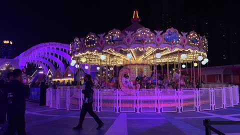 Jeddah Season events, areas dedicated to families and children, Winter Wonderland in the Al-Shatea neighborhood in Jeddah, Saudi Arabia on December 19, 2025, recreational games and interactive experiences, live shows and enjoyable lights, festive snowy atmosphere.