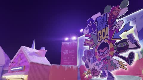 مناطق مخصصة للعائلات والأطفال فى ونتر وندر لاند فى حي الشاطئ بجدة، المملكة العربية السعودية يوم ١٩ من ديسمبر 2025 ،   مدينة مضيئة بالألوان الزاهية، فعاليات موسم جدة ، ألعاب ترفيهية وتجارب تفاعلية ، أجواء ثلجية احتفالية