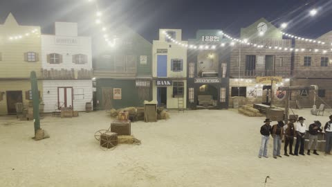 Dance events to the tunes of country music, Saudi Arabia on December 19, 2025, a tourist destination in Saudi Arabia offering rural experiences, Winter Wonderland in the Al-Shatea neighborhood in Jeddah, live shows and enjoyable lights, festive snowy atmosphere.