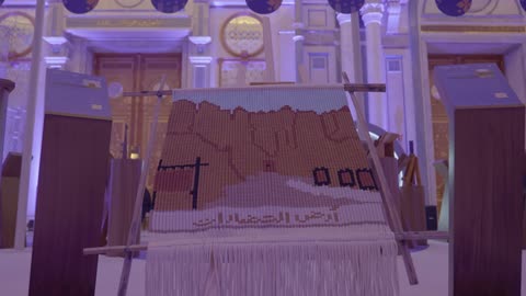 عرض نموذج من مشروع ناشئ في قاعة المؤتمر العالمي لريادة الأعمال من 21 إلى 23 ديسمبر 2025 في مركز الملك عبدالعزيز الدولي للمؤتمرات في الرياض، دعم المملكة العربية السعودية للمشاريع الناشئة، مناقشة الابتكار والتقنية الحديثة