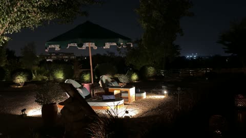 فعالية تسوق وترفيه ممتعة، جو شتوي عائلي دافئ، الاشجار والنبات الاخضر، تجربة تسوق شتوية مميزة تجمع بين الحرف اليدوية، بازار الشتاء في الليل في حي السفارات في مدينة الرياض من11 ديسمبر 2025 إلى 3 يناير 2026