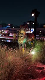 A large electronic screen at the winter bazaar at night in the Diplomatic Quarter in Riyadh from December 11, 2025, to January 3, 2026, a warm family winter atmosphere, an enjoyable shopping and entertainment event, a unique winter shopping experience that combines handicrafts.