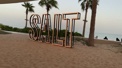 Calm atmosphere and a unique relaxation experience, sea-view sessions, a family-friendly coastal beach destination, the Salt of the Sea at the Corniche of Khobar in the Eastern Province, Kingdom of Saudi Arabia, tourist restaurants and cafes, events and recreational activities.