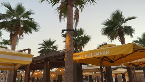 A family-friendly coastal beach destination, the Corniche of Khobar in the Eastern Province, Saudi Arabia, offers events and recreational activities, tourist restaurants and cafes, a calm atmosphere, and a pleasant relaxation experience, with sea-view seating.