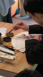 An event between two cultures (Saudi Arabia and China) at the Al-Malfa Hall in the city of Misk, Riyadh, on December 24, 2025. The Chinese street experience, performing and musical arts reflecting cultural and civilizational exchange, a joint art exhibition, live artistic performances.