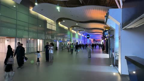 Visitors gathered at the Blue Oud and International Perfumes Exhibition at the Riyadh International Convention and Exhibition Center on December 25, 2025, featuring luxurious fragrance products, global and local brands, and a unique shopping experience.