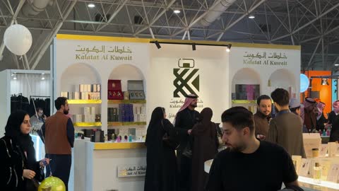 Visitors gathered at the Blue Oud and International Perfumes Exhibition at the Riyadh International Convention and Exhibition Center on December 25, 2025, featuring global and local brands, luxurious fragrance products, and a unique shopping experience.