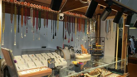 Luxury accessories and products at the Blue Oud and International Perfumes Exhibition at the Riyadh International Convention and Exhibition Center on December 25, 2025. Oud and high-end perfumes, global and local brands, a unique shopping experience.